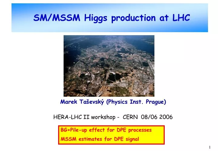 sm mssm higgs production at lhc
