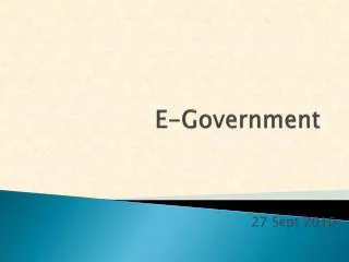 e government