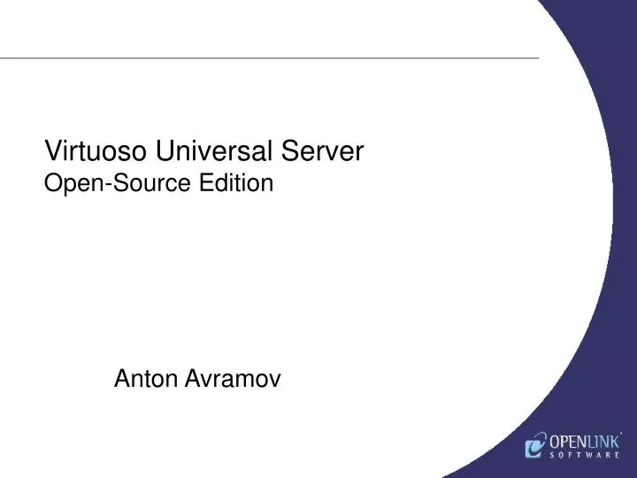 virtuoso universal server open source edition