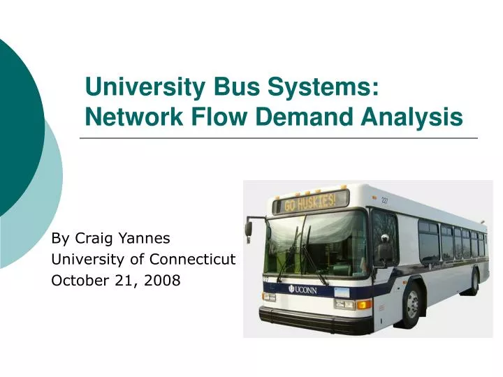 university bus systems network flow demand analysis