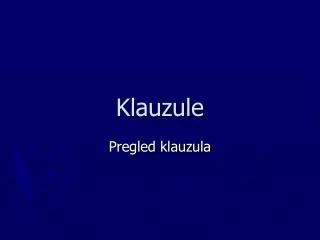 klauzule