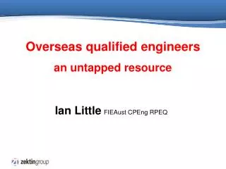 Overseas qualified engineers an untapped resource