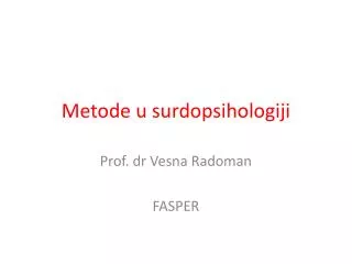 metode u surdopsihologiji