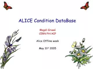 ALICE Condition DataBase