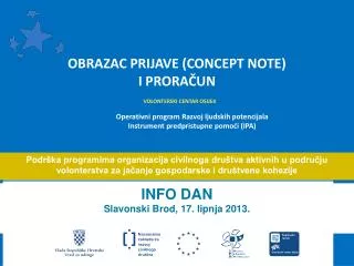 obrazac prijave concept note i prora un