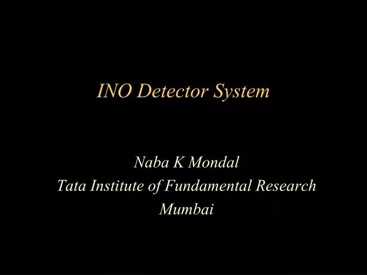 ino detector system
