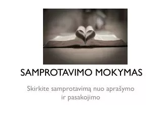 samprotavimo mokymas