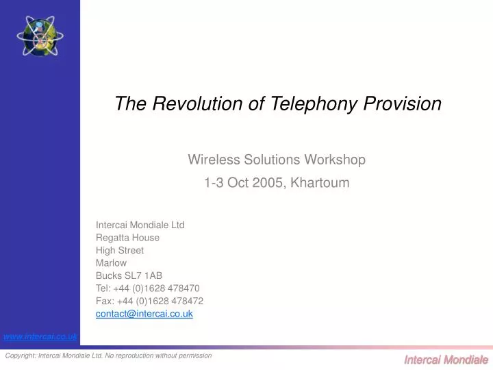the revolution of telephony provision