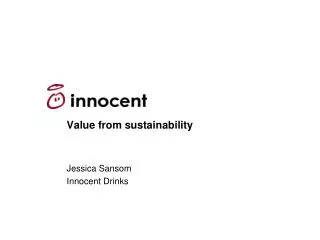Value from sustainability