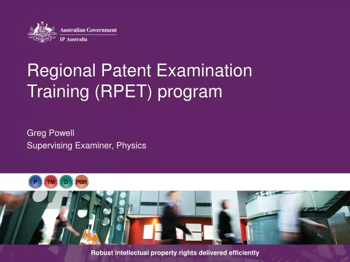 regional patent examination training rpet program