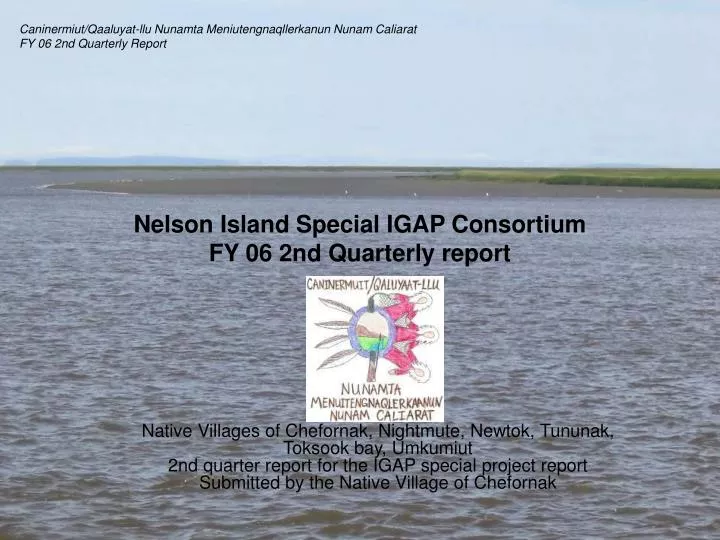 nelson island special igap consortium fy 06 2nd quarterly report