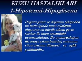 KUZU HASTALIKLARI 1-Hipotermi-Hipoglisemi