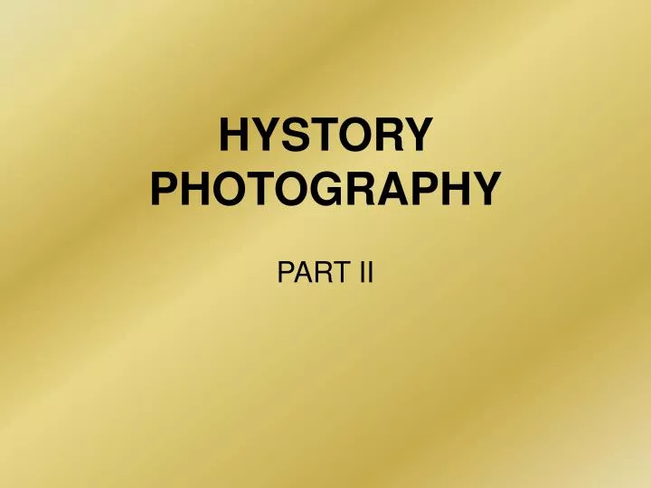 hystory photography