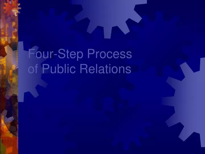 four step process of public relations