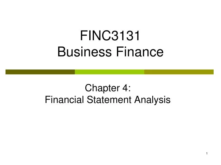 finc3131 business finance