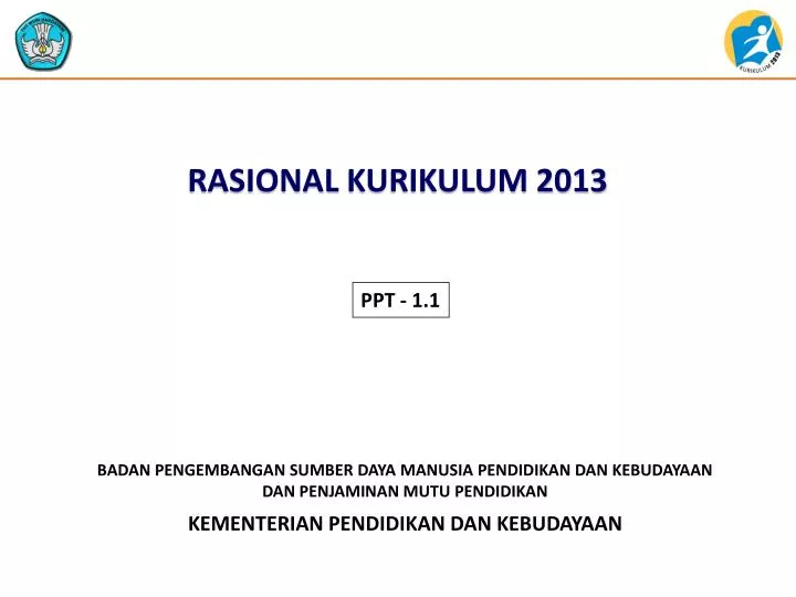 rasional kurikulum 2013