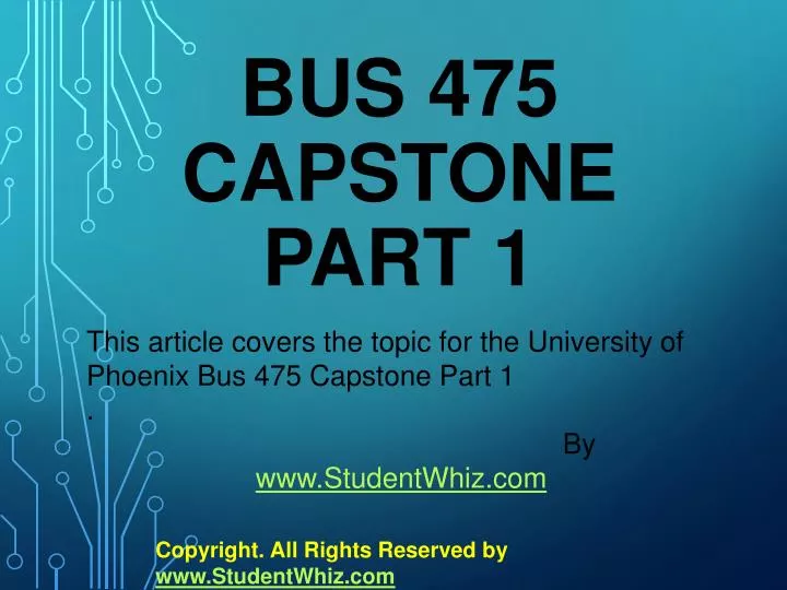 bus 475 capstone part 1