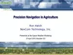 Precision Navigation in Agriculture - slide 1