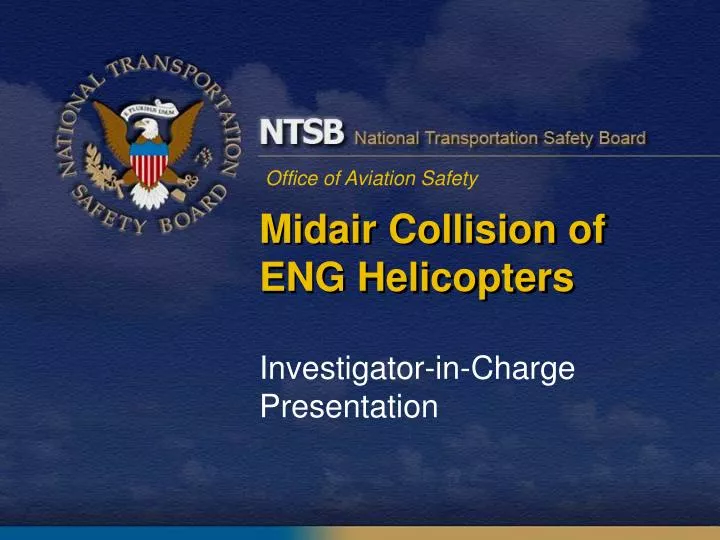 midair collision of eng helicopters