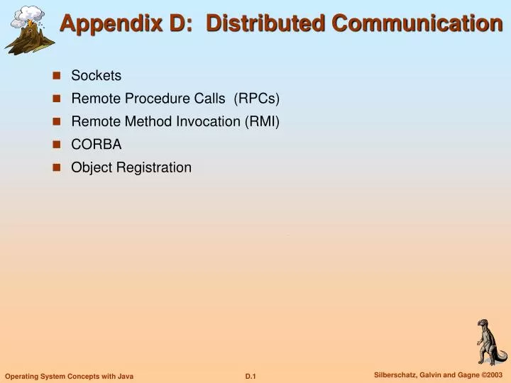 appendix d distributed communication