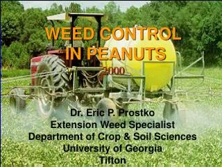 WEED CONTROL IN PEANUTS 2000