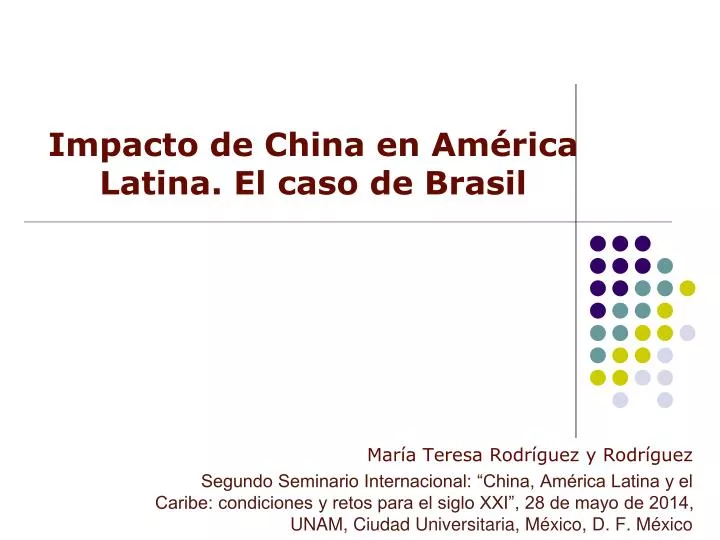 impacto de china en am rica latina el caso de brasil