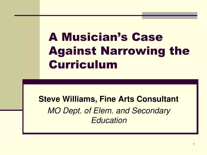 a musician s case against narrowing the curriculum