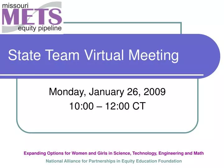 state team virtual meeting