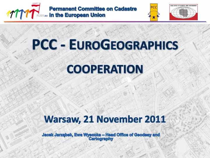 pcc eurogeographics cooperation warsaw 2 1 november 2011