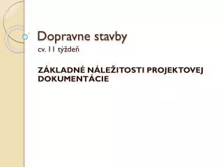 dopravne stavby