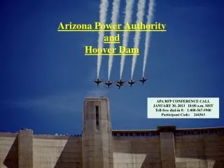 Arizona Power Authority and Hoover Dam