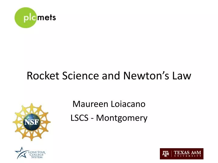 rocket science and newton s law