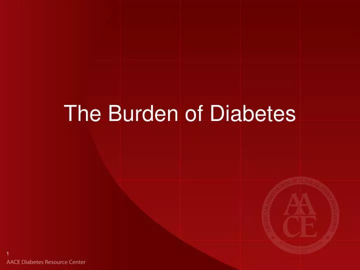 the burden of diabetes