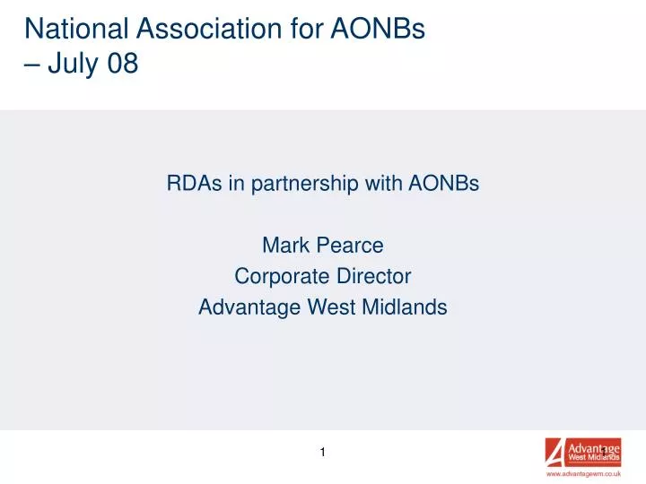 national association for aonbs july 08