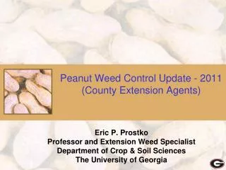 Peanut Weed Control Update - 2011 (County Extension Agents)