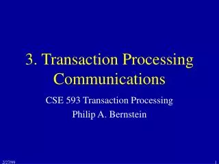 3. Transaction Processing Communications