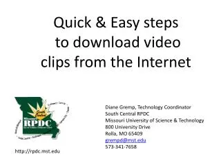 Quick &amp; Easy steps to download video clips from the Internet
