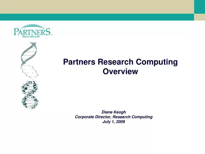 partners research computing overview