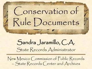 Conservation of Rule Documents