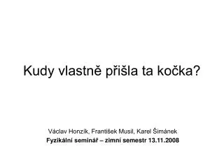 kudy vlastn p i la ta ko ka