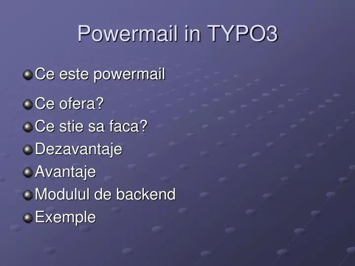 powermail in typo3