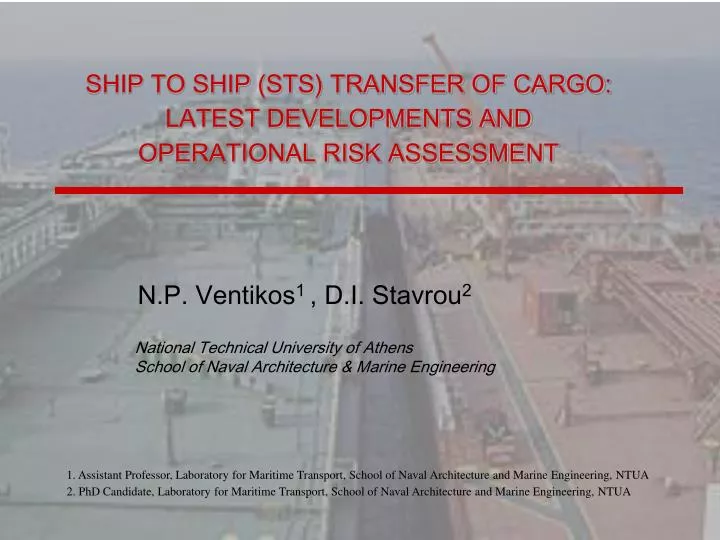 ship to ship sts transfer of cargo latest developments and operational risk assessment