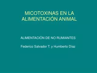 micotoxinas en la alimentaci n animal