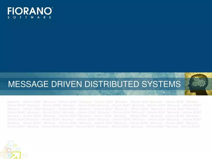 message driven distributed systems