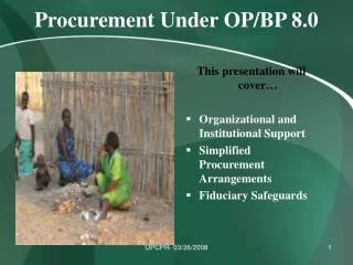 Procurement Under OP/BP 8.0