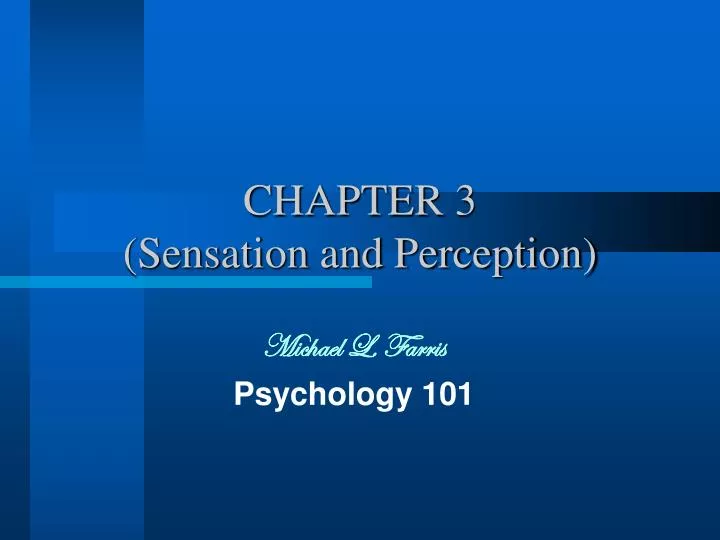 chapter 3 sensation and perception