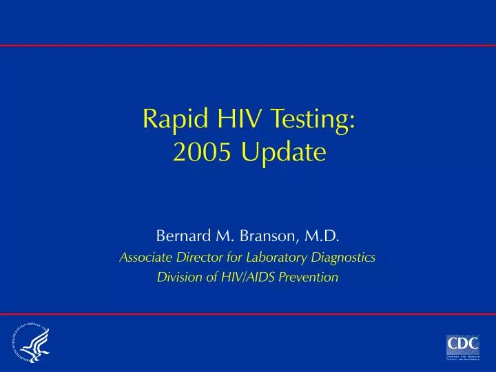 rapid hiv testing 2005 update