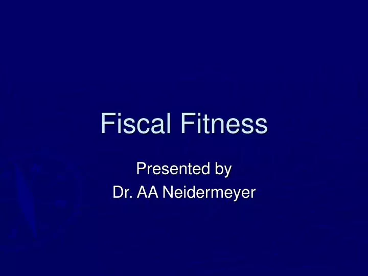 fiscal fitness