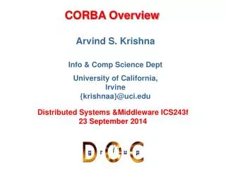 CORBA Overview