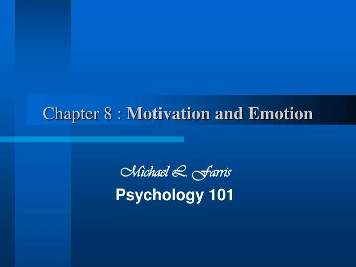 chapter 8 motivation and emotion